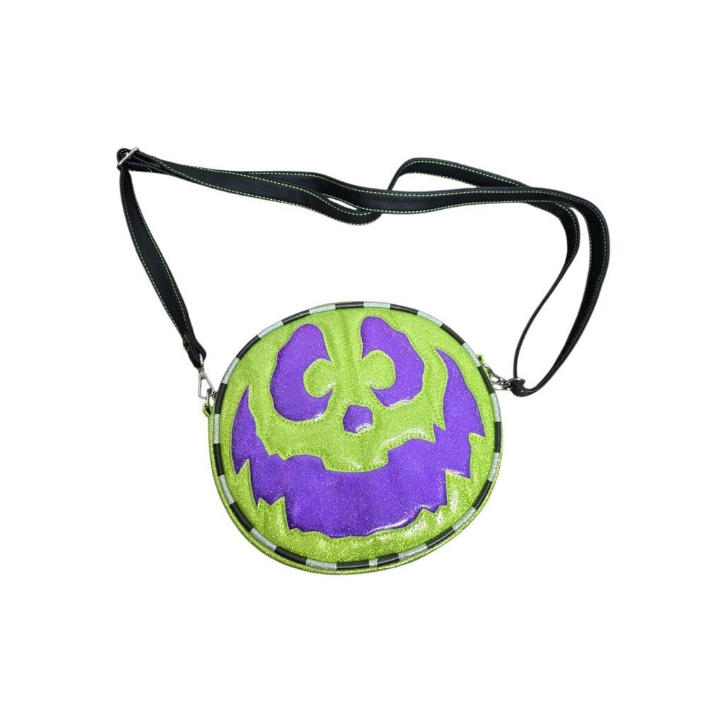 Love Pain & Stitches x Monster Posse Pumpkin Kult Bag Neon Green Purple